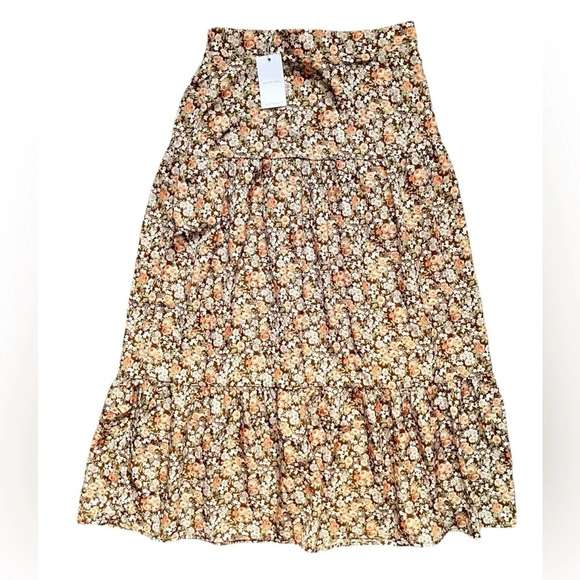 NWT MVN The Label Floral Crop Top Maxi Skirt Set - Picture 6 of 9